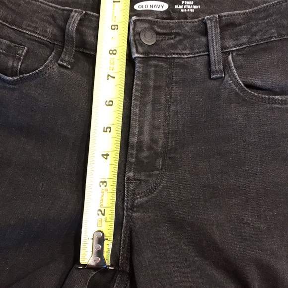 Old Navy Power Slim Straight Mid Rise Distressed Jeans - Picture 11 of 12